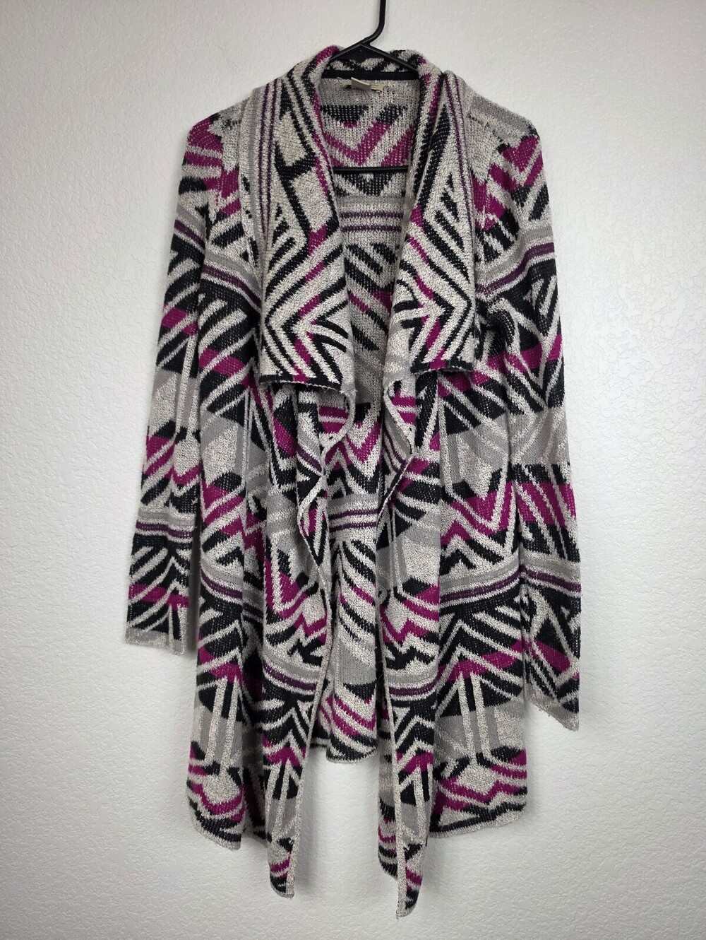 Anthropologie Lucky Brand Geometric Pattern Cardigan